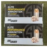 100 rnds Sig Sauer Elite 9mm Ammo