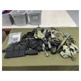 Large Lot Mag Pouches,Straps,Slings Bandoleers