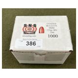1000ct 9mm cal Coated 125gr RN Bullets