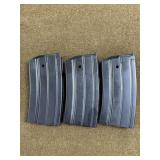 3 Ruger Mini 14 20rnd Mags