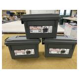 3 Plastic Ammo Cans