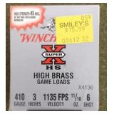 25 rnds Winchester .410 3" #6 Shot Shotshells