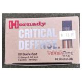 10 rnds Hornady 12 ga 00 Buck Shotshells