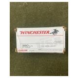 100 rnds Winchester .380 Auto Ammo