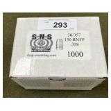 1000ct .357 cal 130gr RNFP Bullets
