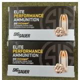 100 rnds Sig Sauer Elite 9mm Ammo