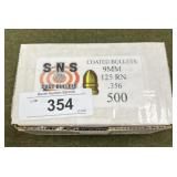 500ct 9mm cal 125gr RN Bullets