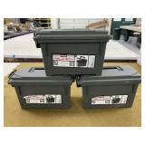3 Plastic Ammo Cans