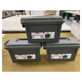 3 Plastic Ammo Cans