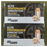 100 rnds Sig Sauer Elite 9mm Ammo