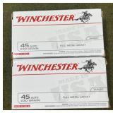100 rnds Winchester .45 Auto Ammo