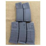 5-AR15 30rnd Mags