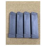 4 Glock 17 rnd 9mm Magazines