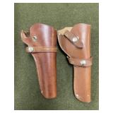 2 Leather Hand Gun Holsters