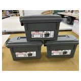3 Plastic Ammo Cans
