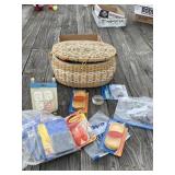 Sewing Basket & Caster Cups