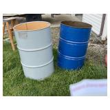 2 - Steel 55 Gallon Drums