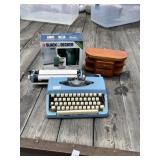 Typewriter, Cedar Box, Coffee