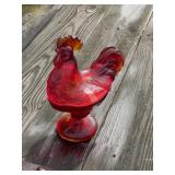 Red Rooster Candy Dish