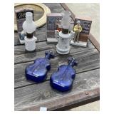 Violin Bottles, Oil Lamps, Avon