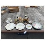 Hand Painted Plates and Figurines