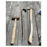 Axe, Hammer and Pry Bar