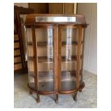 Double Curved Front Curio Cabinet