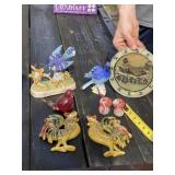 Art  Glass and Ceramic Birds