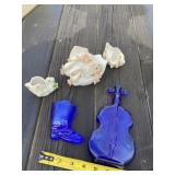 Match Safe and Cobalt Violin Bottle