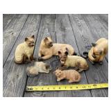 Cat and Kitten Figurines