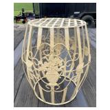 17" Metal Side Table