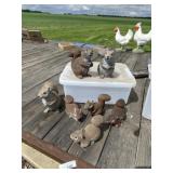 Resin Squirrel Figurines