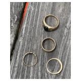 4 - 10K Gold Marked Rings