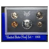 1968 US Mint Proof Set w/ Silver Kennedy