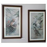 Pair of Basil Ede Signed Framed Duck Lithographs