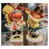 2 Goebel Red Head Figures Copper Top & Lil Miss