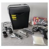 Paper Shredder, Swingline Staplers, Glue Gun,