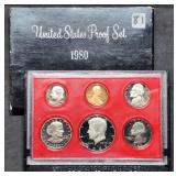 1980 US Mint Proof Set w/ SBA Dollar