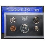 1969 US Mint Proof Set w/ Silver Kennedy