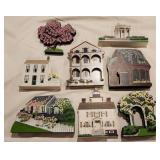 Vintage Shelias Houses 3D Shelf Sitters, Tree,