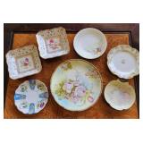 Hand Painted Group incl. Royal Rudolstadt Plate