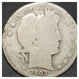 1903 Barber Silver Half Dollar