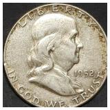 1952 Franklin Silver Half Dollar