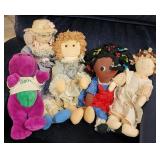 Group of Vintage Rag Dolls incl. Gambina Ninkie