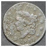 1818 US Large Cent Copper Coin
