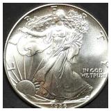 1986 1oz Silver Eagle Gem BU 1st Year