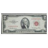 1953 $2 Red Seal Legal Tender Bank Note Nice