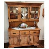 Keller Furniture 54' Maple Colonial China Hutch