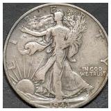 1943-D Walking Liberty Silver Half Dollar