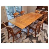 Heywood-Wakefield Vintage Birch Wood Dining Set